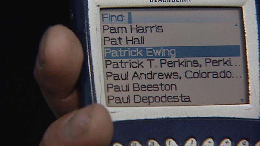 The man who bought Dave Checketts' old phone found an amazing list of contacts and phone numbers