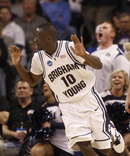 BYU's Michael Loyd scored 26 points off the bench in the Cougars' first round victory over Florida. (AP Photo/Sue Ogrocki)