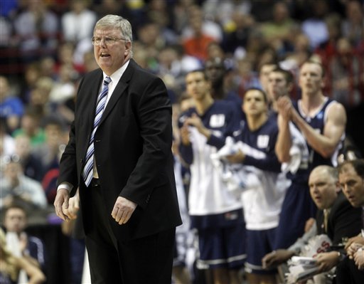 Utah State Head Coach Stew Morrill. (AP Photo/Rajah Bose)
