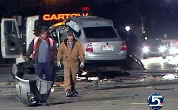 Collision kills 1, injures 4