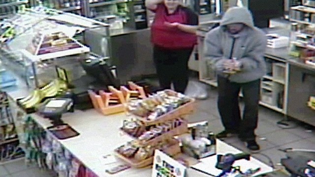 Police search for man who robbed 7-Eleven with rock