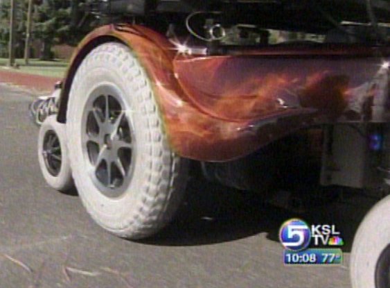 Motorized Wheelchair Gets the Harley Davidson Touch