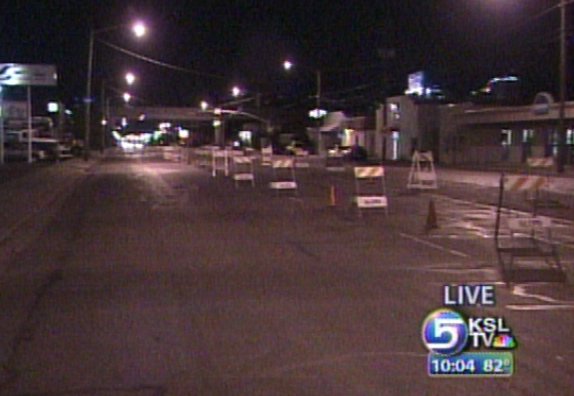 Salt Lake Police Set Up Check Point Tonight