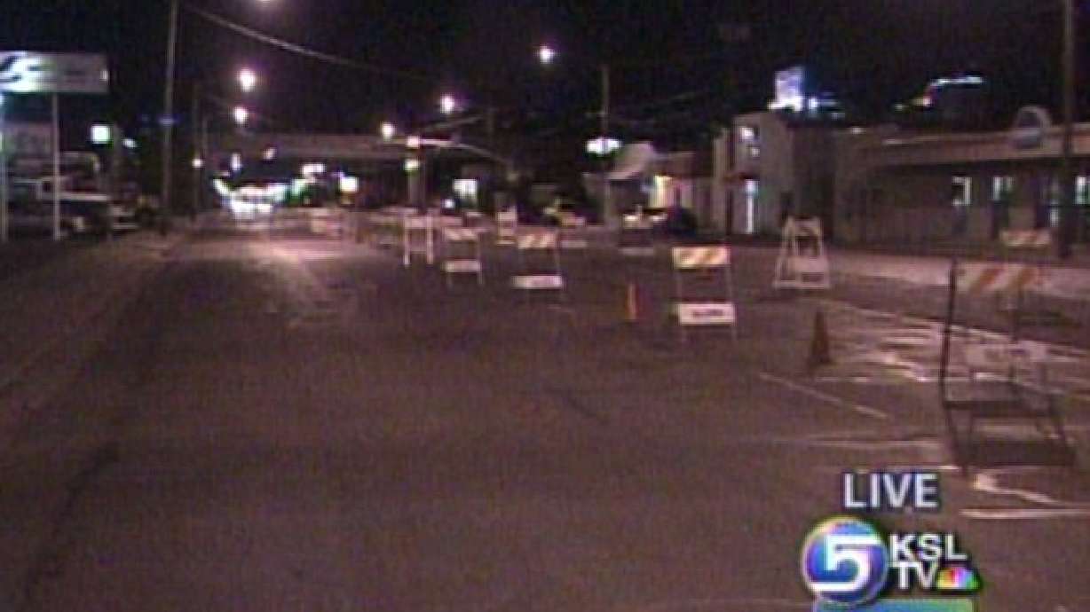 Salt Lake Police Set Up Check Point Tonight