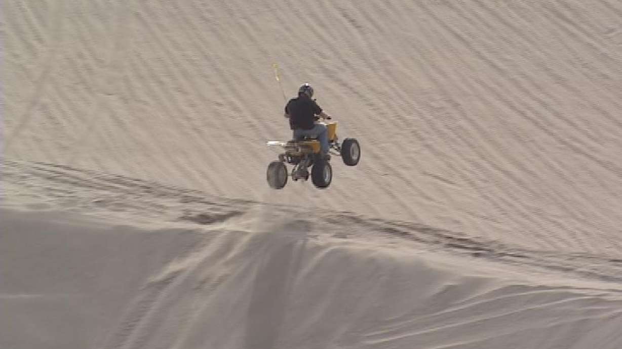 ATV training set at Little Sahara