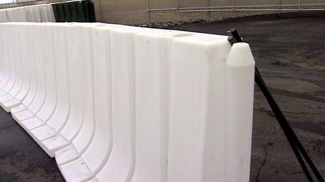 "The whole wall was built within two hours," Webb said. "If it weren't for Muscle Wall, there's no way we would have saved the building."