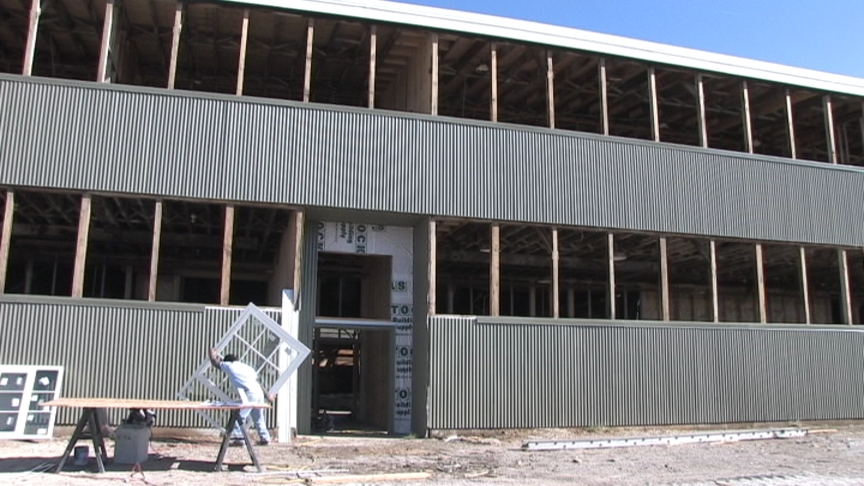 Work to stabilize Wendover Airfield hangar done