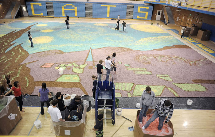 Van Gogh painting reproduced in breakfast cereal