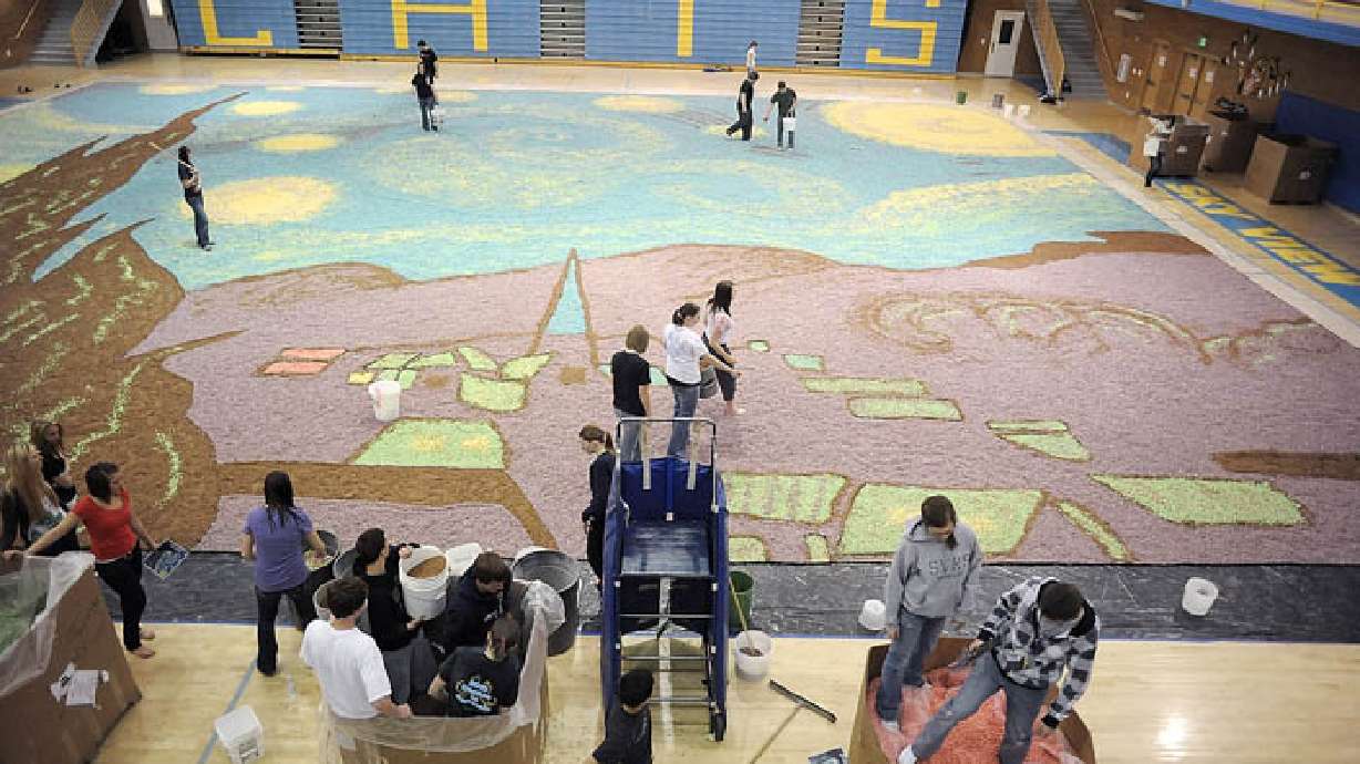 Van Gogh painting reproduced in breakfast cereal