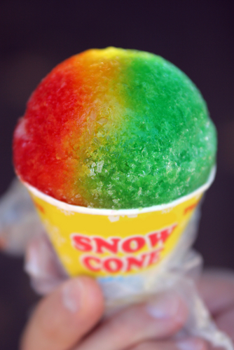Snowcones Mark Approach of Ski Season