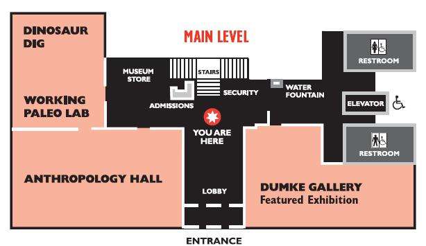 Click to enlarge the map of the Utah Museum of Natural History