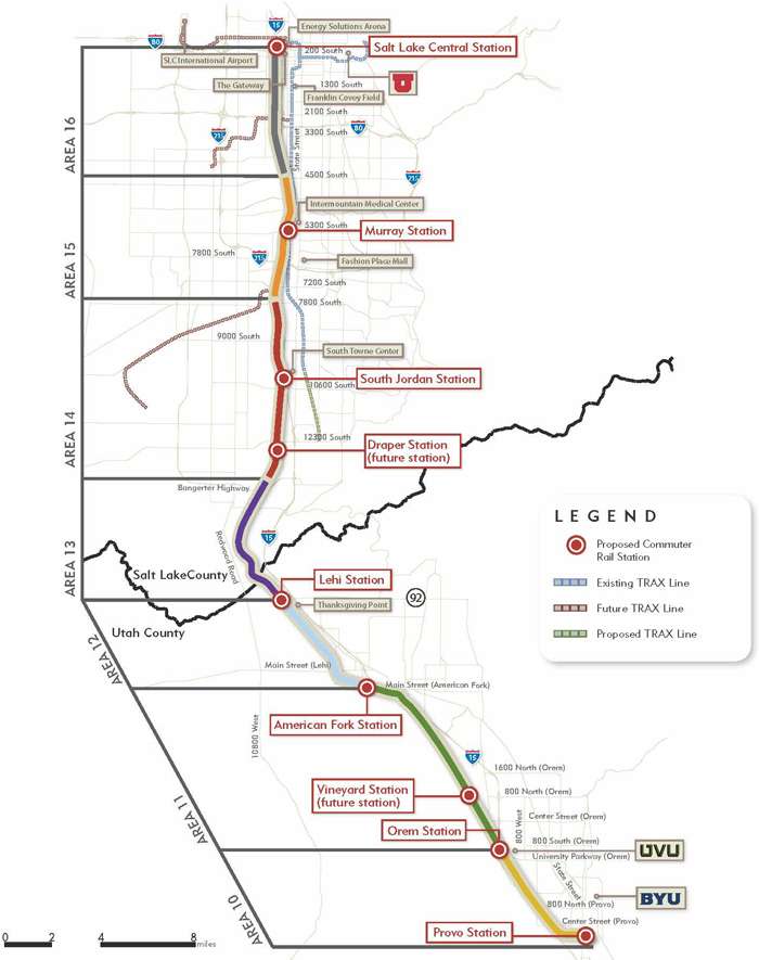 FrontRunner South map. Click to enlarge