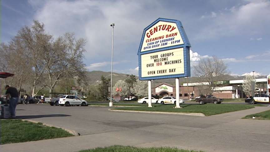 The stabbing occurred in this parking lot at 910 W. North Temple in Salt Lake City.