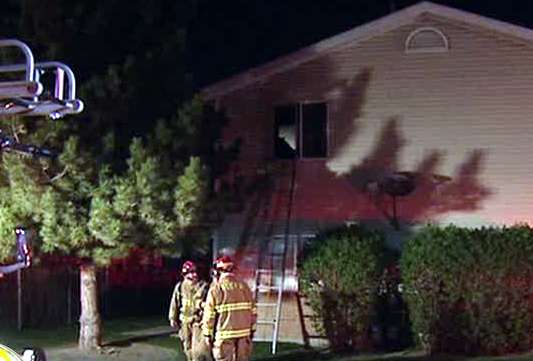 Apartment fire forces family from home