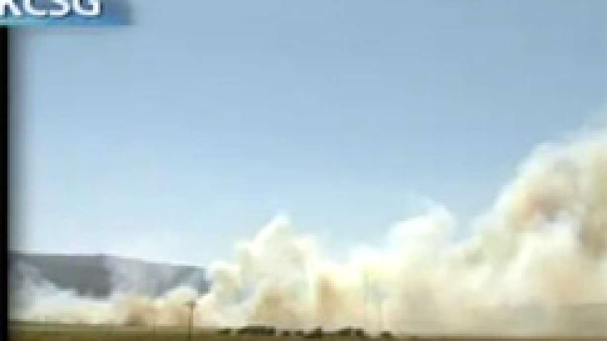 Wildfire Burning in Southern Utah