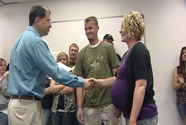 Each family was recognized for the hours they put into their community -- some topping more than 1,400 hours.