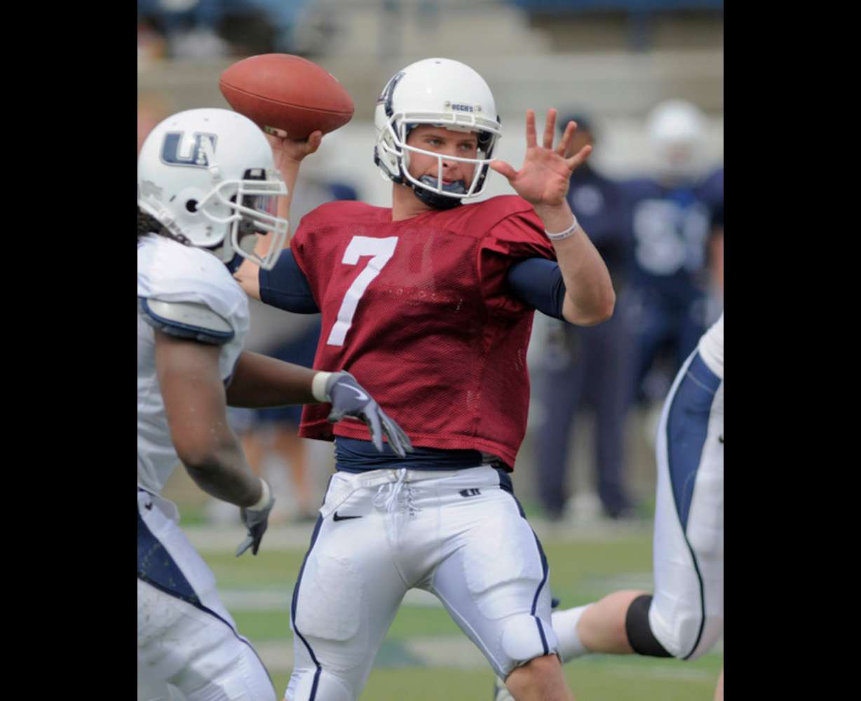 USU senior quarterback Jeff Fischer