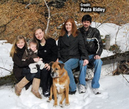 Paula Ridley and family