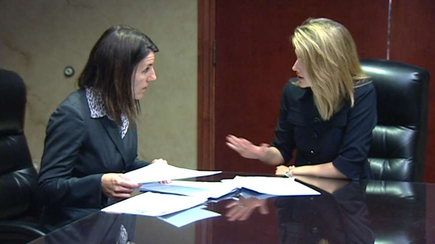 Defense attorney Cara Tangaro talks with KSL's Lori Prichard