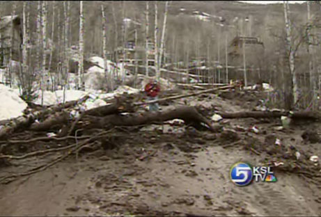 Mudslide Near Jeremy Ranch, Flooding in Emigration Canyon