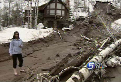 Mudslide Near Jeremy Ranch, Flooding in Emigration Canyon