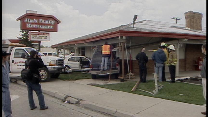 Cars Plow into Orem Restaurant