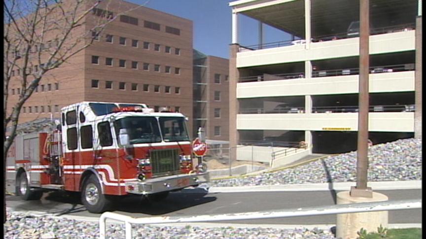 Fire in Parking Structure Damages Several Cars