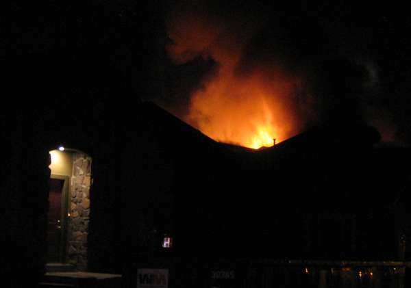 Fire Rekindles at Draper Town House