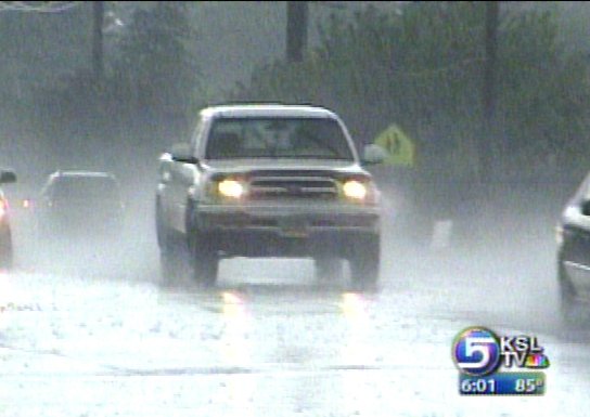 Storm Soaks Salt Lake Valley