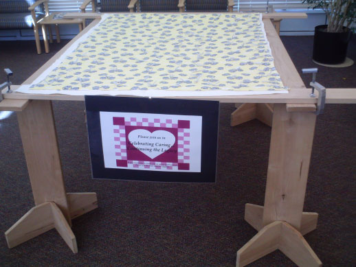 Tired of waiting at the doctor's office? Why not quilt?