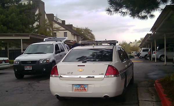 Police and volunteers searched the Layton Meadows apartments for 4-year-old Ethan Stacy Tuesday morning.