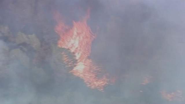Wildfire Burning near Indianola