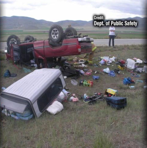 Lindy Ross lost control of her car, crashed and died. Her three children were safely secured in their car seats and walked away unharmed.