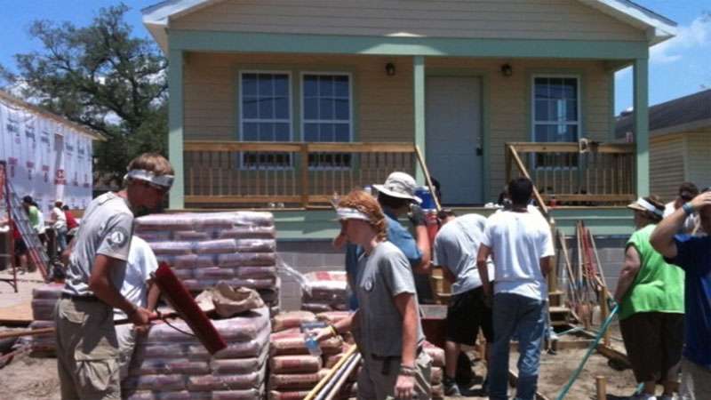 The goal of the Rowland Hall-St. Marks Interim trip was to work on two homes that were devastated by Hurricane Katrina.