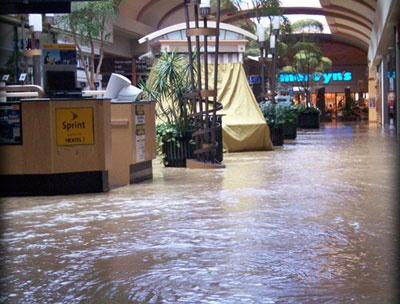Water-Main Break Floods Popular Mall