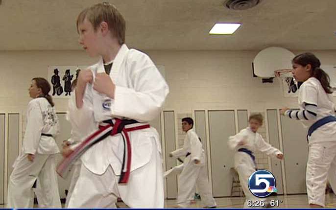 High 5 for Tae Kwon Do teacher