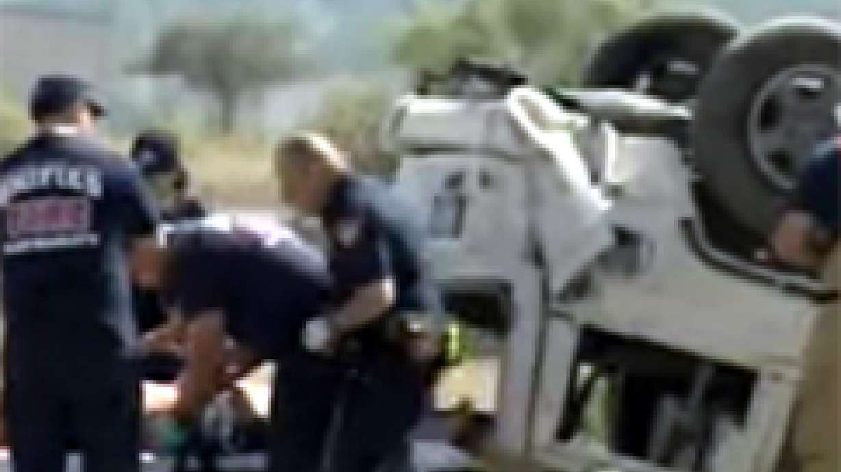 Officers Discover Wrecked Jeep