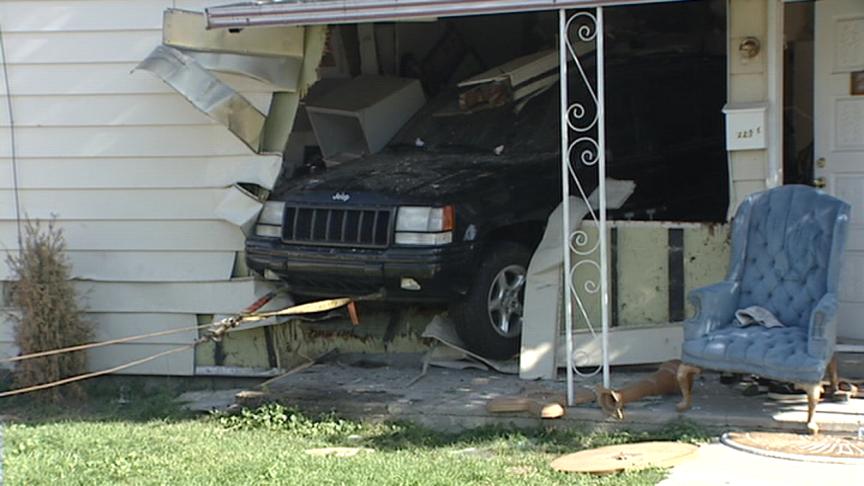 Car Slams Into Home