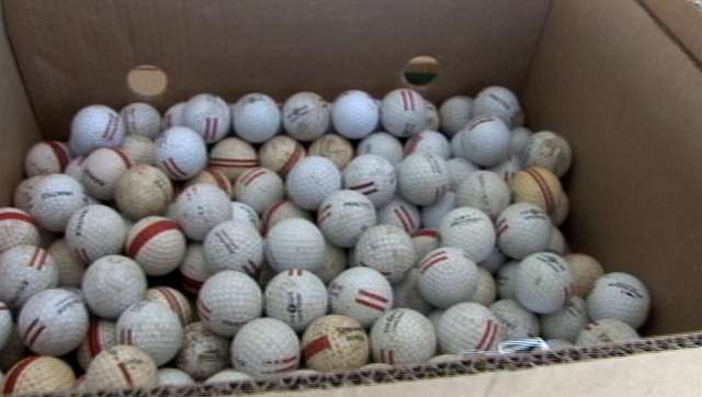 33,000 golf balls are packed and ready to go to Iraq and Afghanistan