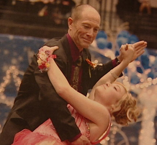 Gardner also taught social dance at the school. His final dance was with his daughter.