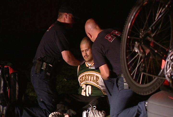 Police arrest the passenger, 19-year-old Glen Michael House, from a stolen Cadillac Escalade.