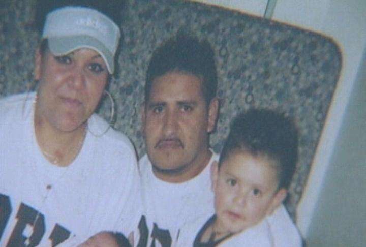 Campusano, Rubio-Navaro and one of their children.