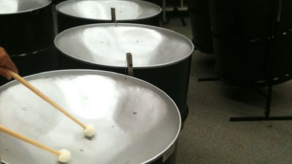 Steel drum set has Sandy school sounding like the Caribbean