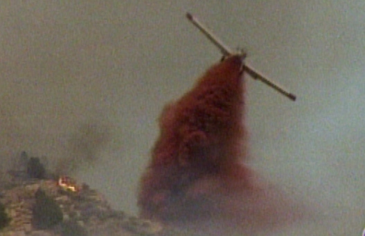 Fire Burns Field in Ogden