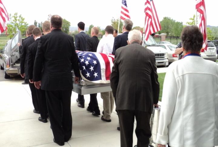 Caroline Newman says the flag that draped her husband's casket was stolen from her Pleasant Grove apartment last week