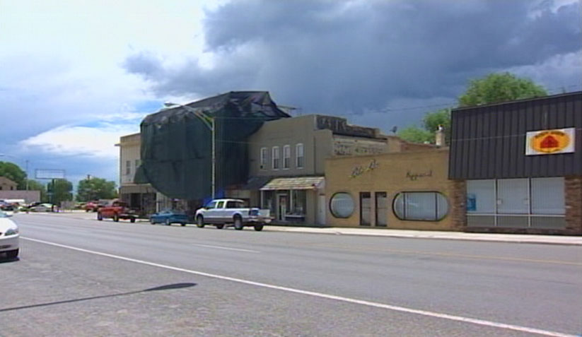 Main Street in Gunnison is much different today than it was before the gas leak. Several fixtures in the small business district are gone.