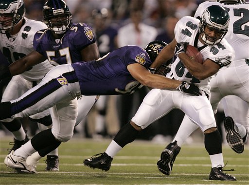 Mahe Scores TD, Fumbles in Eagles Loss