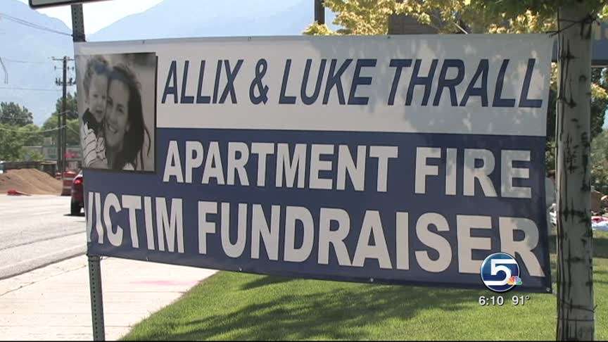Fundraiser helps mother and child injured in fire