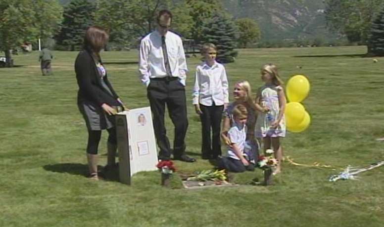 Family members gather at Larkin Cemetery in Sandy to remember missing relative Bobbi Ann Campbell
