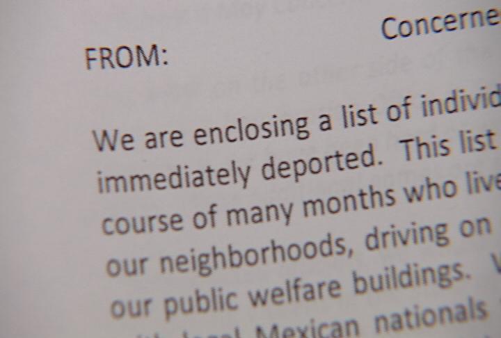 The letter asks for the deportation of all the individuals listed. Click here to read the entire letter.